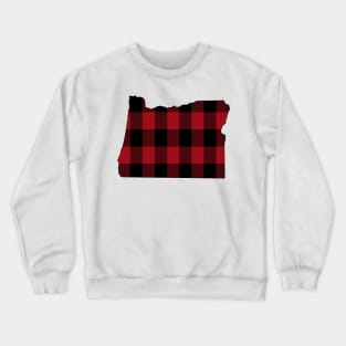 Oregon Dressed in Red Plaid Crewneck Sweatshirt